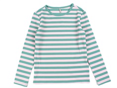 Kids ONLY lagoon/pink lady striped top